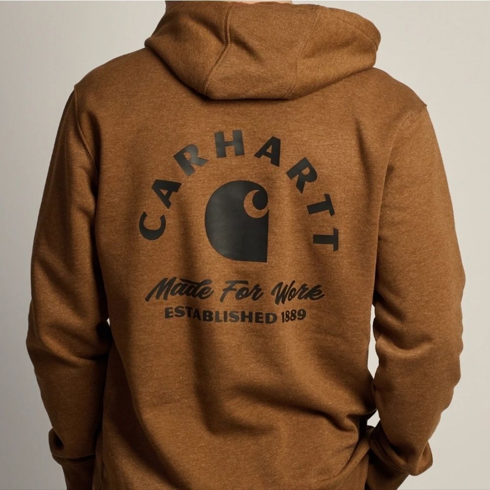 Carhartt Sawyer Camo Hoodie- Red Duck Heather
